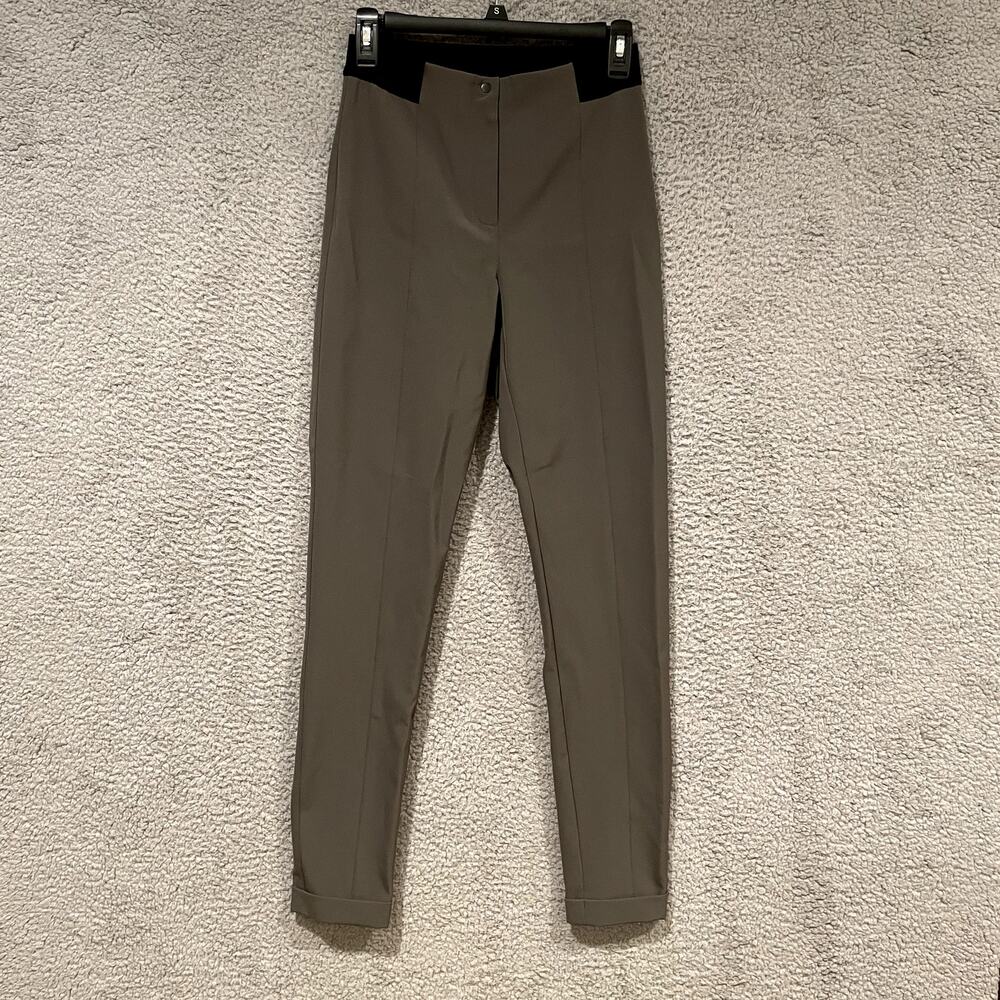 Annette Gortz Trousers Womens EU 34 Olive Green Rolled Hem Pants Casual